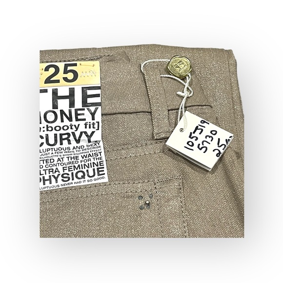 new Joe's Jeans ㋛ The Sparkle Honey Curvy Skinny Jean ㋛ Gold Bronze Shimmer ㋛ 25 - Picture 5 of 16